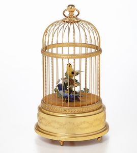 Carillion con uccellini. Bouique Reuge di Ginevra, XX secolo  - Asta Antiquariato - Associazione Nazionale - Case d'Asta italiane
