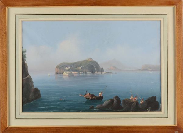 Emmanuel Meuris (1894-1969) Vedute di isola e del Golfo di Napoli  - Asta Pittura del XIX-XX secolo - Associazione Nazionale - Case d'Asta italiane