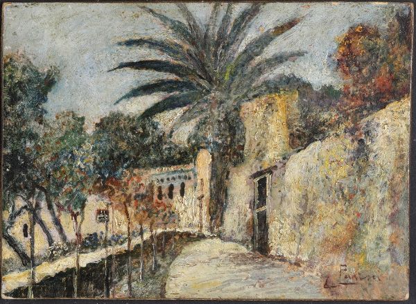 Lazzaro Pasini : Paesaggio  - Asta Pittura del XIX-XX secolo - Associazione Nazionale - Case d'Asta italiane