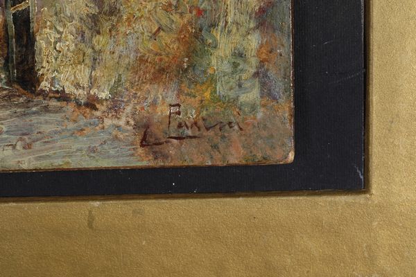 Lazzaro Pasini : Paesaggio  - Asta Pittura del XIX-XX secolo - Associazione Nazionale - Case d'Asta italiane