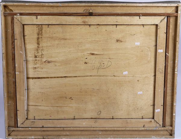 Anonimo XX secolo Interno con figura femminile sul divano  - Asta Pittura del XIX-XX secolo - Associazione Nazionale - Case d'Asta italiane