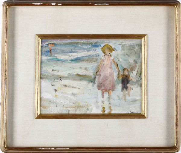 Pittore del XIX-XX secolo Due bambine  - Asta Pittura del XIX-XX secolo - Associazione Nazionale - Case d'Asta italiane