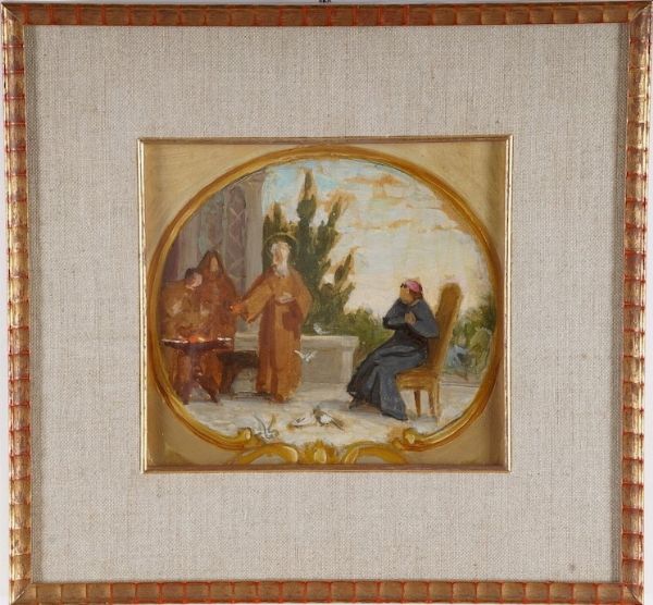 Luigi Gainotti : Santi e putti  - Asta Pittura del XIX-XX secolo - Associazione Nazionale - Case d'Asta italiane