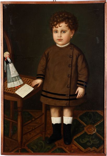 Anonimo del XIX secolo Ritratto di fanciulla  - Asta Pittura del XIX-XX secolo - Associazione Nazionale - Case d'Asta italiane