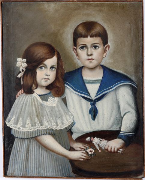 Anonimo del XIX secolo Ritratto di fanciulli  - Asta Pittura del XIX-XX secolo - Associazione Nazionale - Case d'Asta italiane