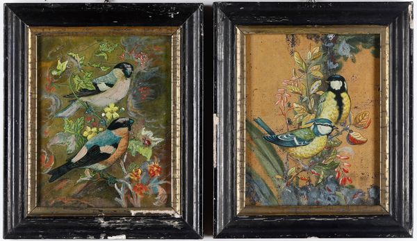Coppia di dipinti su tavola con volatili, XIX secolo  - Asta Pittura del XIX-XX secolo - Associazione Nazionale - Case d'Asta italiane