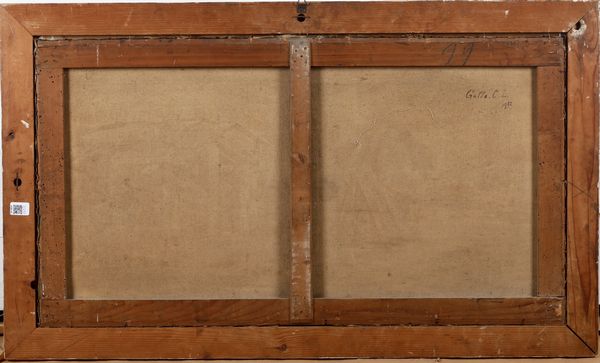 Carlo Leone Gallo : Paesaggio con figure  - Asta Pittura del XIX-XX secolo - Associazione Nazionale - Case d'Asta italiane