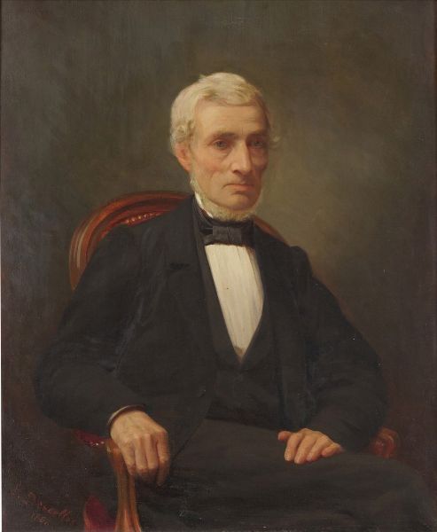 Paul Descelles (1851-1915) Ritratto di anziano seduto, 1886  - Asta Pittura del XIX-XX secolo - Associazione Nazionale - Case d'Asta italiane