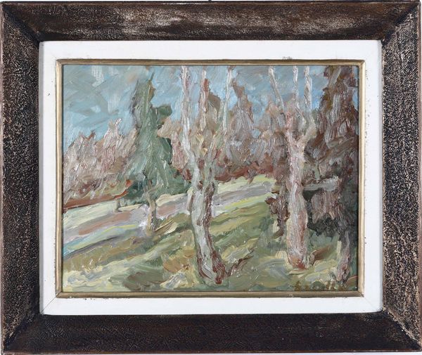 ROCCO BORELLA : Alberi  - Asta Pittura del XIX-XX secolo - Associazione Nazionale - Case d'Asta italiane