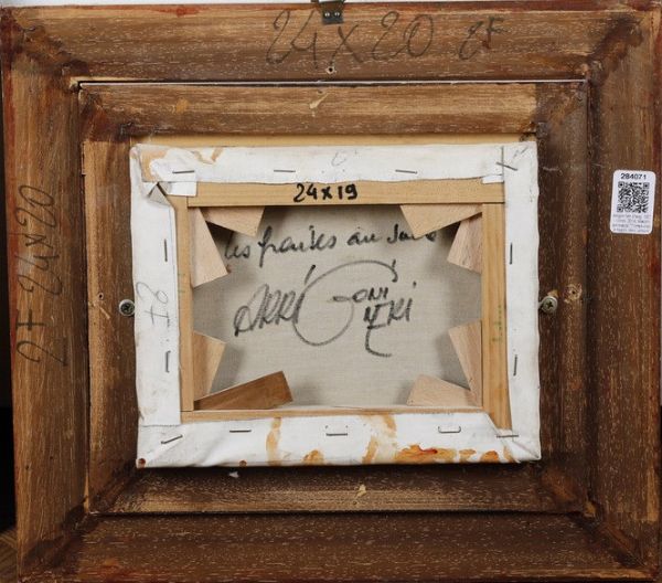 Arrigoni Neri (Parigi, 1937 � Cr�teil, 2014) Trompe-l�oeil di fragole, ribes, lamponi e fico  - Asta Pittura del XIX-XX secolo - Associazione Nazionale - Case d'Asta italiane