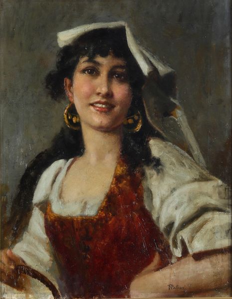 Anonimo del XIX secolo Ritratto di popolana  - Asta Pittura del XIX-XX secolo - Associazione Nazionale - Case d'Asta italiane