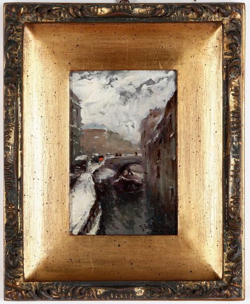 Giuseppe Solenghi : Naviglio  - Asta Pittura del XIX-XX secolo - Associazione Nazionale - Case d'Asta italiane
