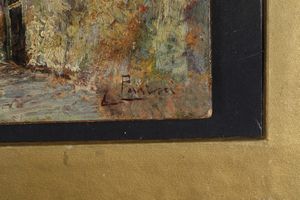 Lazzaro Pasini : Paesaggio  - Asta Pittura del XIX-XX secolo - Associazione Nazionale - Case d'Asta italiane