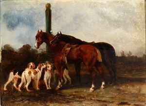 James Alexander Walker : Cavalli e cani  - Asta Pittura del XIX-XX secolo - Associazione Nazionale - Case d'Asta italiane