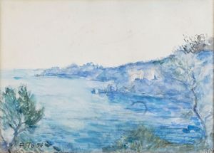 Arturo Tosi - Veduta costiera