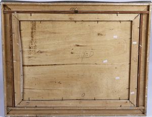 Anonimo XX secolo Interno con figura femminile sul divano  - Asta Pittura del XIX-XX secolo - Associazione Nazionale - Case d'Asta italiane