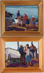 Giuseppe Cardillo - Pescatori a riva