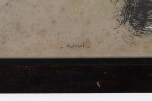 Eug�ne P�chaubes (1890-1967) Quarta corsa a Autvil � Corsa a Longchamps  - Asta Pittura del XIX-XX secolo - Associazione Nazionale - Case d'Asta italiane