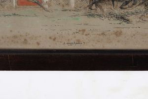 Eug�ne P�chaubes (1890-1967) Quarta corsa a Autvil � Corsa a Longchamps  - Asta Pittura del XIX-XX secolo - Associazione Nazionale - Case d'Asta italiane