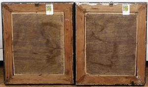 Coppia di dipinti su tavola con volatili, XIX secolo  - Asta Pittura del XIX-XX secolo - Associazione Nazionale - Case d'Asta italiane