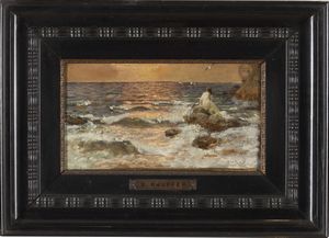 Beneš Benedikt Knüpfer - Paesaggio con sirena