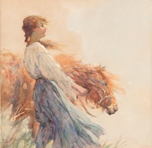 Nathaniel Hughes J. Baird : A Dartmoor pony  - Asta Pittura del XIX-XX secolo - Associazione Nazionale - Case d'Asta italiane