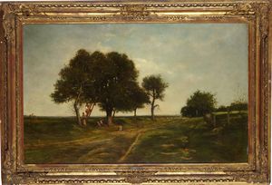 Federico Cortese, Attribuito a - Paesaggio