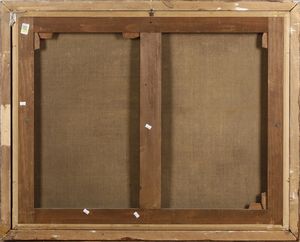 Anonimo del XIX secolo Paesaggio con personaggi  - Asta Pittura del XIX-XX secolo - Associazione Nazionale - Case d'Asta italiane