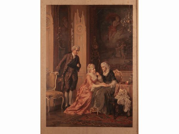 Un giusto difensore - Divisa attenzione  - Asta Una collezione di stampe - parte I - Associazione Nazionale - Case d'Asta italiane