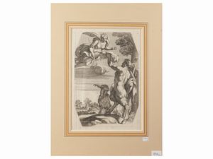 François Poilly - Il pomo di Paride - Pan e Diana