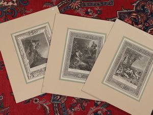 BERNARD PICART - Atlas porte le ciel sur ses paules - Cygnus  chang en cigne - La lune et Endymion