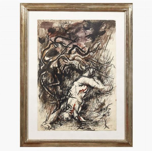 GUTTUSO RENATO : RENATO GUTTUSO  - Asta ASTA A TEMPO | ARTE MODERNA E CONTEMPORANEA - Associazione Nazionale - Case d'Asta italiane