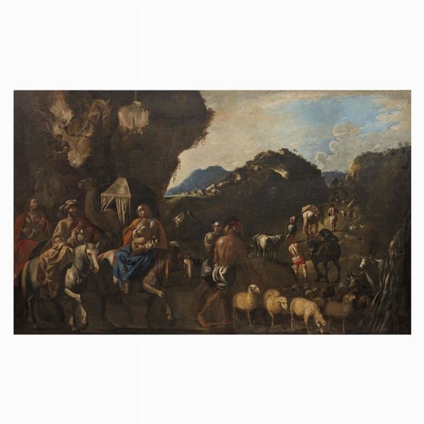 Scuola napoletana, sec. XVII  - Asta ARCADE I DIPINTI DAL SECOLO XV AL XVIII - Associazione Nazionale - Case d'Asta italiane