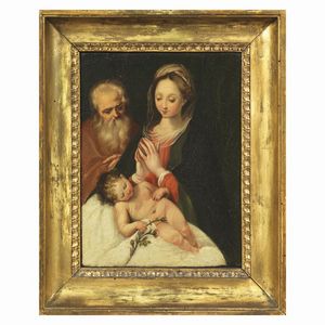 Scuola baroccesca, sec XVII  - Asta ARCADE I DIPINTI DAL SECOLO XV AL XVIII - Associazione Nazionale - Case d'Asta italiane