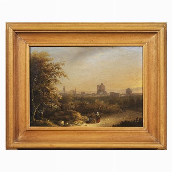 Scuola toscana, sec. XIX  - Asta ARCADE | DIPINTI DAL XIX AL XX SECOLO - Associazione Nazionale - Case d'Asta italiane