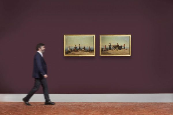 Scuola napoletana, sec. XIX  - Asta ARCADE | DIPINTI DAL XIX AL XX SECOLO - Associazione Nazionale - Case d'Asta italiane