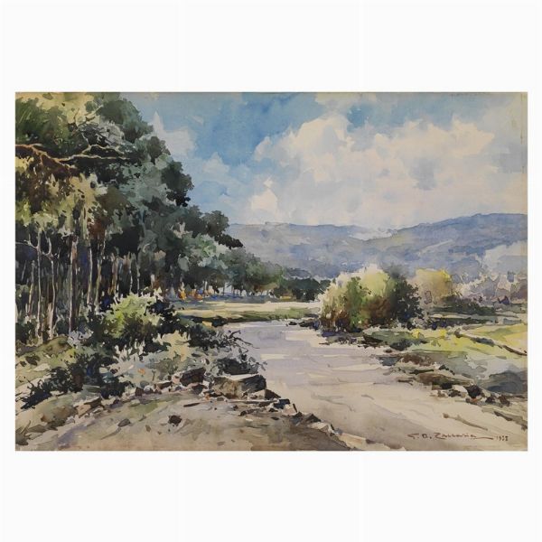 a) Giovan Battista Zaccaria  - Asta ARCADE | DIPINTI DAL XIX AL XX SECOLO - Associazione Nazionale - Case d'Asta italiane