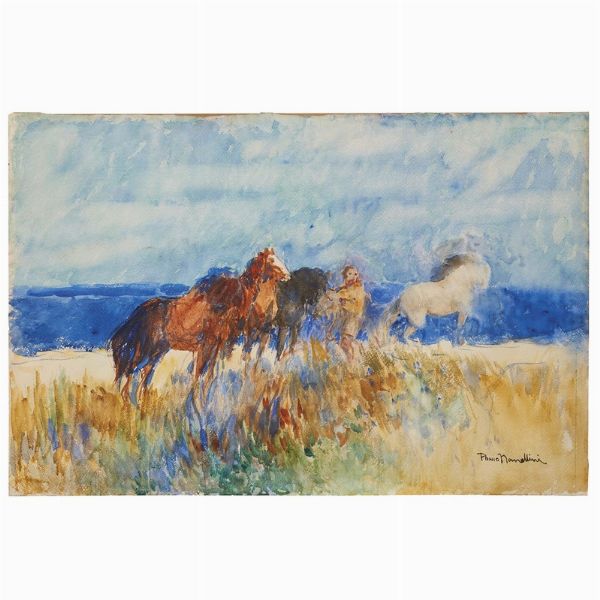 NOMELLINI PLINIO : Plinio Nomellini  - Asta ARCADE | DIPINTI DAL XIX AL XX SECOLO - Associazione Nazionale - Case d'Asta italiane