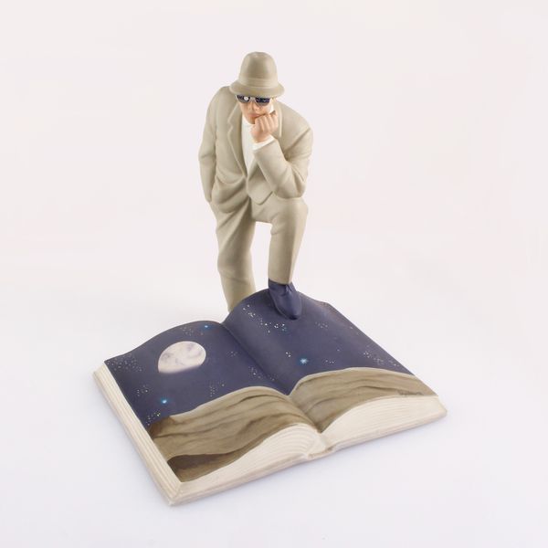 L'ACQUILONE CERAMICHE Fiesole Firenze : Uomo con libro  - Asta Arte Moderna, Contemporanea e Dipinti del XIX Secolo - Associazione Nazionale - Case d'Asta italiane