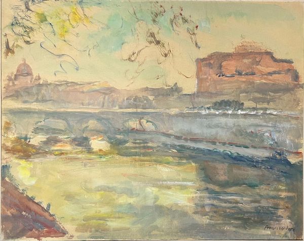 ALFONSO AVANESSIAN : Veduta romana  - Asta Arte Moderna, Contemporanea e Dipinti del XIX Secolo - Associazione Nazionale - Case d'Asta italiane