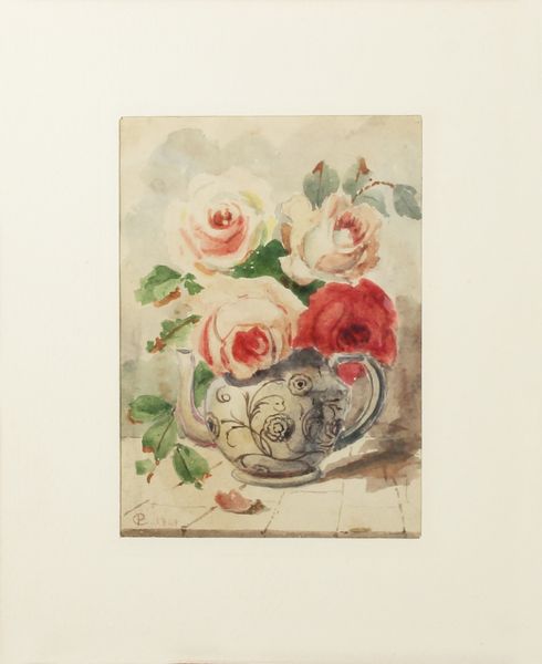Anonimo : Vaso con rose  - Asta Arte Moderna, Contemporanea e Dipinti del XIX Secolo - Associazione Nazionale - Case d'Asta italiane