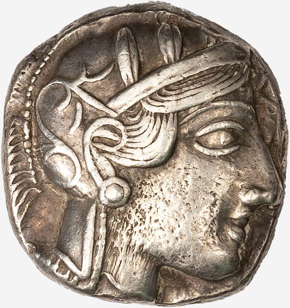 Attica, ATENE : Tetradramma databile al 454-404 a.C.  - Asta Numismatica - Associazione Nazionale - Case d'Asta italiane
