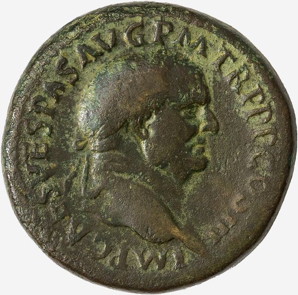 Impero Romano, VESPASIANO, 69-79 d.C. : Sesterzio databile al 71 d.C.  - Asta Numismatica - Associazione Nazionale - Case d'Asta italiane