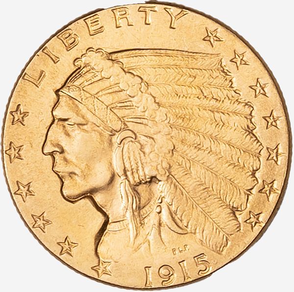 Stati Uniti d'America : 2 1/2 dollari Indian Head  - Asta Numismatica - Associazione Nazionale - Case d'Asta italiane