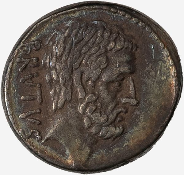 MONETE ROMANE REPUBBLICANE : Denario al nome BRVTVS databile al 54 a.C.  - Asta Numismatica - Associazione Nazionale - Case d'Asta italiane