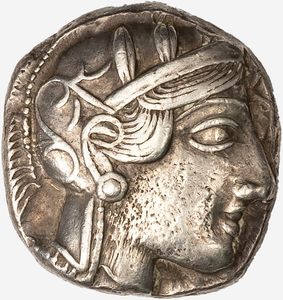 Attica, ATENE - Tetradramma databile al 454-404 a.C.