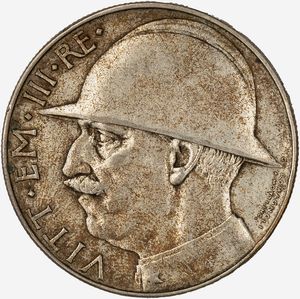 Regno d'Italia, VITTORIO EMANUELE III, 1900-1946 - 20 Lire Elmetto