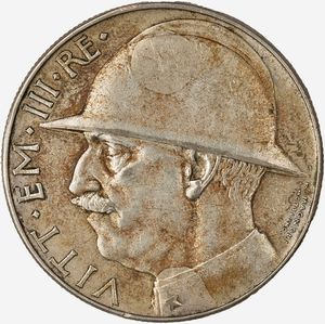 Regno d'Italia, VITTORIO EMANUELE III, 1900-1946 - 20 Lire Elmetto