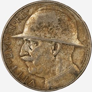 Regno d'Italia, VITTORIO EMANUELE III, 1900-1946 - 20 Lire Elmetto