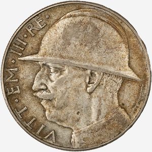 Regno d'Italia, VITTORIO EMANUELE III, 1900-1946 - 20 Lire Elmetto